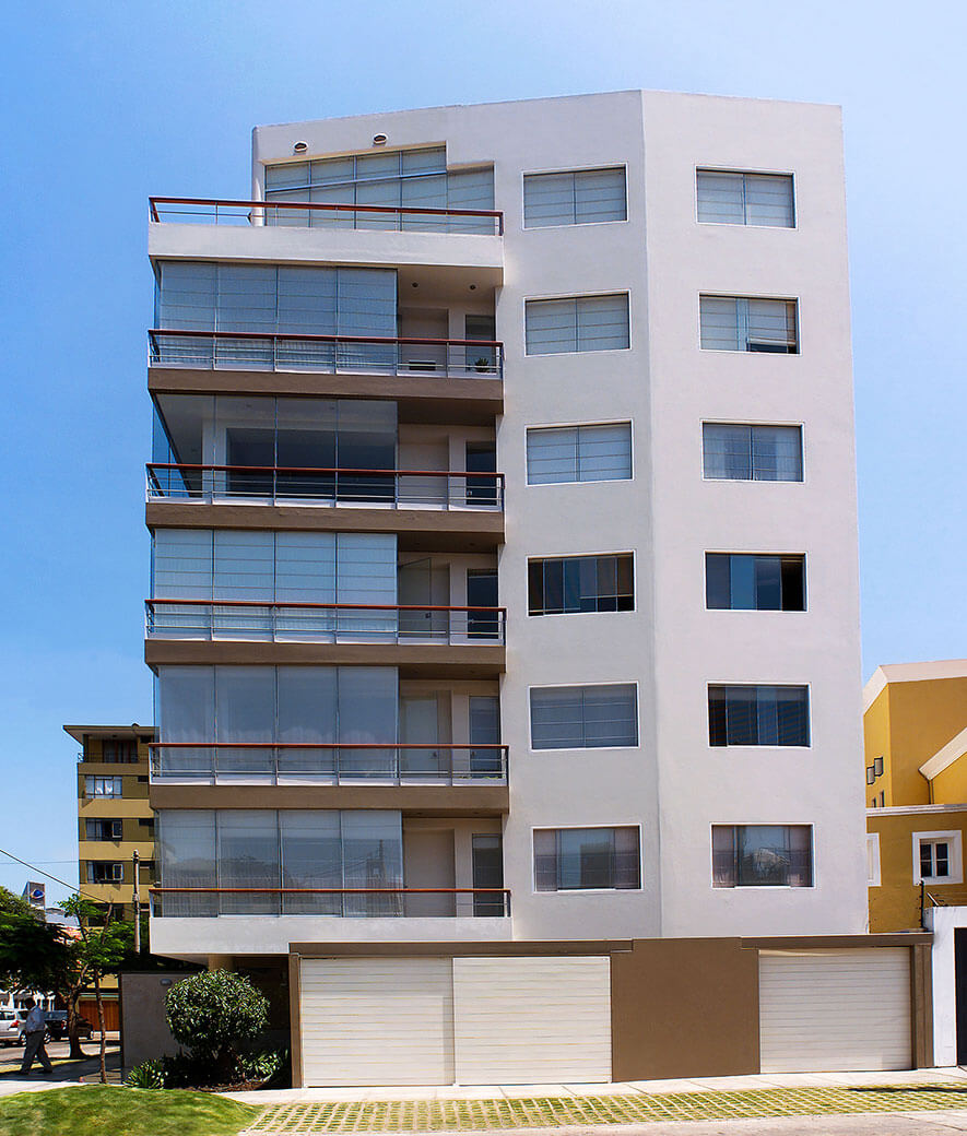 Side view of the building